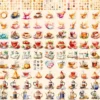 Everyday Tea Watercolor Clipart Bundle - 900+ transparent PNG, Tea bag illustration, Casual beverage images, Commercial use,Digital download