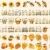 Cute Honey Bees Watercolor Clipart Bundle - 440+ transparent PNG, Sweet bee graphics, Loving insect art, Commercial use, Digital download