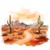 20 High-Quality Desert Clipart - Desert digital watercolor JPG instant download for commercial use - Digital download