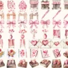 Planning in Love Watercolor Clipart Set - 415+ transparent PNG, Valentine graphics, Bookish love images, Commercial use, Digital download