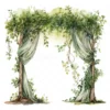 24 High-Quality Wedding Tree Arch Clipart - Tree arch digital watercolor JPG instant download for commercial use - Digital download
