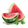 20 High-Quality Watermelon Clipart - Watermelon digital watercolor JPG instant download for commercial use - Digital download