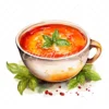 20 High-Quality Soup Clipart - Soup digital watercolor JPG instant download for commercial use - Digital download