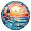 20 High-Quality Seaside Stained Glass Clipart - Seaside digital watercolor JPG instant download for commercial use - Digital download