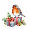 20 High-Quality Robin Bird on Gifts Clipart - Robin bird gifts digital watercolor JPG instant download for commercial use - Digital download