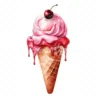 20 High-Quality Ice Cream Clipart - Ice cream digital watercolor JPG instant download for commercial use - Digital download