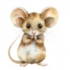 20 High-Quality Cute Mouse Clipart - Cute mouse digital watercolor JPG instant download for commercial use - Digital download