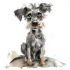 20 High-Quality Crazy Dog Clipart - Quirky crazy cute dog digital watercolor JPG instant download for commercial use - Digital download