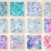 Frozen Winter Seamless Digital Paper - 75 Scrapbook patterns, Glittery snowflake wrapper, Christmas papers, Commercial use, Digital download