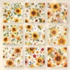 Sunflowers Seamless Digital Paper - 64 Scrapbook patterns, Seamless autumn backgrounds, Fall texture paper, Commercial use, Digital download
