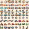 Travel Watercolor Clipart Bundle - 730+ transparent PNG, Adventure, Wanderlust , Vacation holiday graphics, Commercial use, Digital download