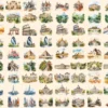Landmarks Watercolor Clipart Bundle - 620+ transparent PNG, Popular landmark graphics, top wonders clipart, Commercial use, Digital download