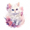 21 High-Quality Fantasy Cats Clipart - Cute fantasy cats watercolor digital JPG instant download for commercial use - Digital download