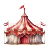 20 High-Quality Fantasy Carnival Tents Clipart -Carnival tents watercolor digital JPG instant download for commercial use - Digital download