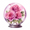 20 High-Quality Crystal Rose Glasses Clipart - Crystal rose glasses digital JPG instant download for commercial use - Digital download