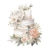 22 High-Quality Luxury Cakes Cakes Clipart - Luxury gold cakes digital watercolor JPG instant download for commercial use - Digital download