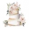 22 High-Quality Luxury Cakes Cakes Clipart - Luxury gold cakes digital watercolor JPG instant download for commercial use - Digital download