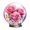 20 High-Quality Crystal Rose Glasses Clipart - Crystal rose glasses digital JPG instant download for commercial use - Digital download