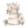 22 High-Quality Luxury Cakes Cakes Clipart - Luxury gold cakes digital watercolor JPG instant download for commercial use - Digital download