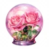 20 High-Quality Crystal Rose Glasses Clipart - Crystal rose glasses digital JPG instant download for commercial use - Digital download