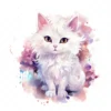21 High-Quality Fantasy Cats Clipart - Cute fantasy cats watercolor digital JPG instant download for commercial use - Digital download