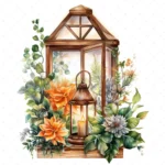 25 High-Quality Cottagecore Clipart - Cottagecore windows digital watercolor JPG instant download for commercial use - Digital download