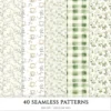 Cottage Life Seamless Patterns, Cozy cottagecore JPEG, Summertime pattern, Cottage floral repeating pattern, Digital scrapbook paper