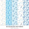 Modern Alice Seamless Patterns, Fairytale alice JPEG, Cottagecore pattern, Rabbit, Fantasy, Roses repeating pattern, Digital scrapbook paper