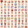 Movie Time Watercolor Clipart Bundle - 760+ transparent PNG, Cinema snacks illustration, Movie night art, Commercial use, Digital download