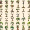 Tree Trunks Watercolor Clipart Bundle - 385+ transparent PNG, Wooden nature illustration, Eco forest art, Commercial use, Digital download