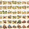 Ranch Watercolor Clipart Bundle - 374+ transparent PNG, Rustic homestead illustration, Western ranch art, Commercial use, Digital download