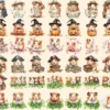 Guinea Pigs Watercolor Clipart Bundle - 365+ transparent PNG, Adorable hamster graphics, Cute pet images, Commercial use, Digital download