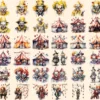 Scary Clowns Watercolor Clipart Bundle - 325+ transparent PNG, Creepy halloween graphics, Spooky clown art, Commercial use, Digital download