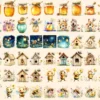 Cute Honey Bees Watercolor Clipart Bundle - 440+ transparent PNG, Sweet bee graphics, Loving insect art, Commercial use, Digital download