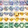Diamonds Watercolor Clipart Bundle - 270+ transparent PNG, Elegant gem graphics, Sparkling jewel images, Commercial use, Digital download
