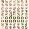 Elderwood Unicorns Watercolor Clipart Bundle - 685+ transparent PNG, Unicorn forest images, Fairytale art, Commercial use, Digital download