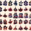 Gothic Witches Watercolor Clipart Bundle - 295+ transparent PNG, Fantasy fairytale graphics, Enchanting png, Commercial use,Digital download