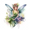 19 High-Quality Garden Fairy Clipart - Garden fairy digital watercolor JPG instant download for commercial use - Digital download