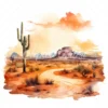 20 High-Quality Desert Clipart - Desert digital watercolor JPG instant download for commercial use - Digital download