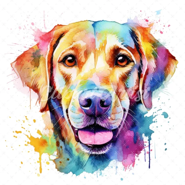 28 High-Quality Dogs Portrait Clipart - Dogs portrait digital watercolor JPG instant download for commercial use - Digital download
