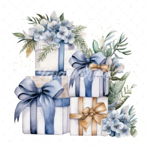 20 High-Quality Wedding Floral Gifts Clipart - Wedding gifts digital watercolor JPG instant download for commercial use - Digital download