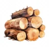 18 High-Quality Chopped Wood Clipart - Chopped wood digital watercolor JPG instant download for commercial use - Digital download