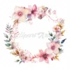 20 High-Quality Floral Wreaths Clipart - Floral Wreath digital watercolor JPG instant download for commercial use - Digital download