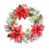 20 High-Quality Christmas Wreath Clipart - Christmas wreath digital watercolor JPG instant download for commercial use - Digital download