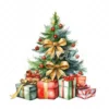 20 High-Quality Christmas Tree Gifts Clipart - Christmas gifts digital watercolor JPG instant download for commercial use - Digital download