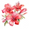 20 High-Quality Alstroemeria Clipart - Alstroemeria flower digital watercolor JPG instant download for commercial use - Digital download