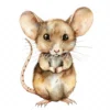 20 High-Quality Cute Mouse Clipart - Cute mouse digital watercolor JPG instant download for commercial use - Digital download