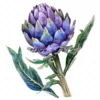 20 High-Quality Artichoke Clipart - Artichoke flower digital watercolor JPG instant download for commercial use - Digital download