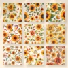 Sunflowers Seamless Digital Paper - 64 Scrapbook patterns, Seamless autumn backgrounds, Fall texture paper, Commercial use, Digital download