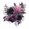 18 High-Quality Gothic Flower Clipart - Gothic flower digital watercolor JPG instant download for commercial use - Digital download